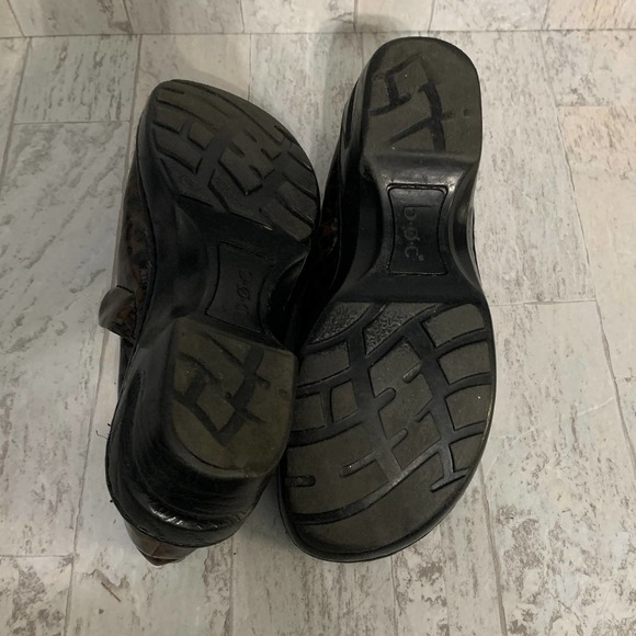 BOC Born Concept Womens Clogs Size 7 Brown Leopard Print Leather Slip On - Picture 7 of 10